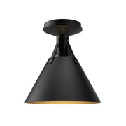 Archer 10" Semi-Flush Mount in Matte Black