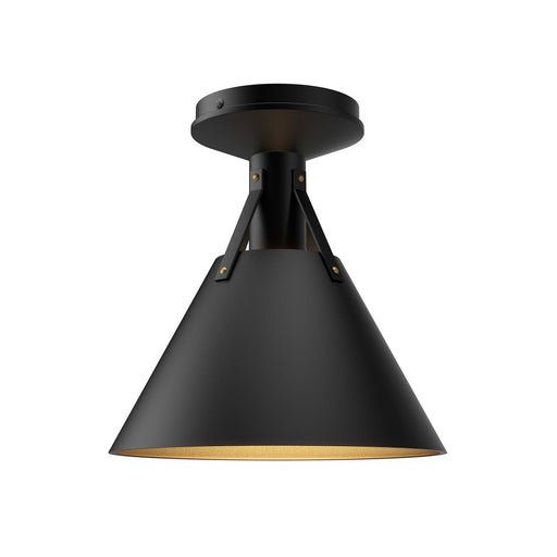 Archer 10" Semi-Flush Mount in Matte Black