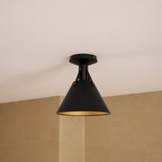 Archer 10" Semi-Flush Mount in Matte Black