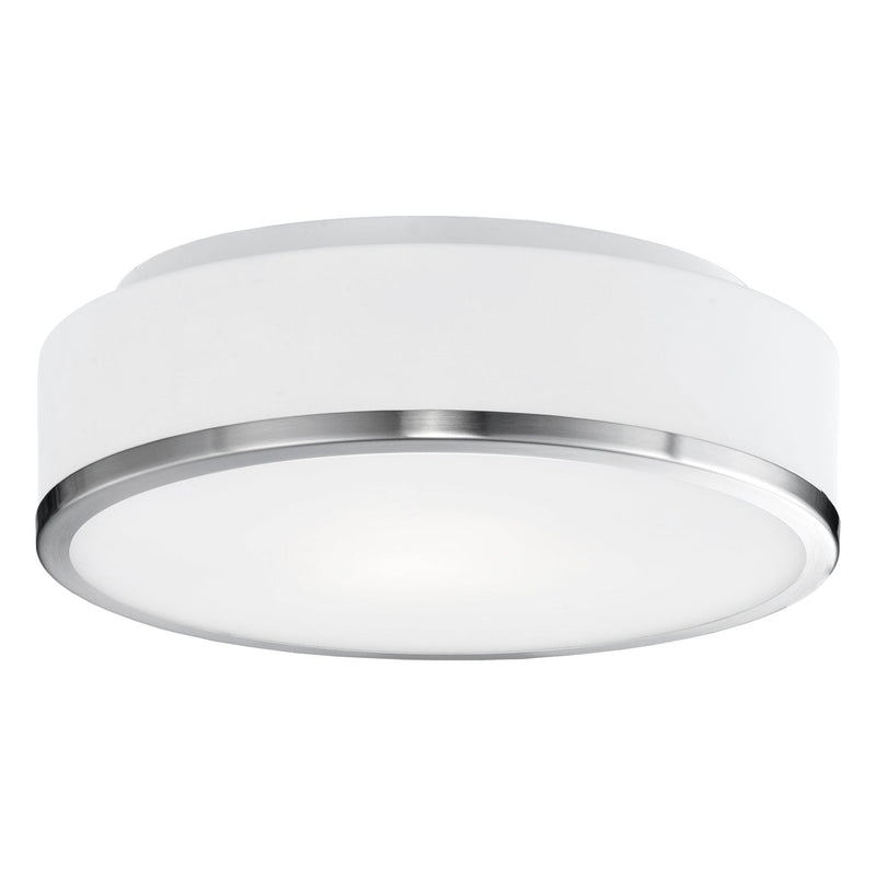 Charlie 12" LED Flush Mount in Brushed Nickel