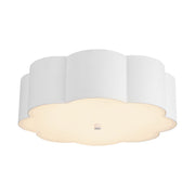 Blossom 14" 3-Light Flush Mount in Antique White