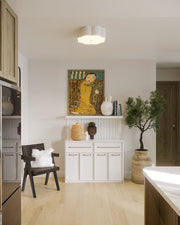 Blossom 14" 3-Light Flush Mount in Antique White