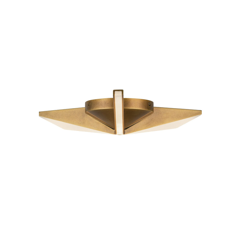 Tachi 15" Flush Mount in Vintage Brass