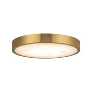 Evelyn 7" Flush Mount in Brushed Gold/Alabaster
