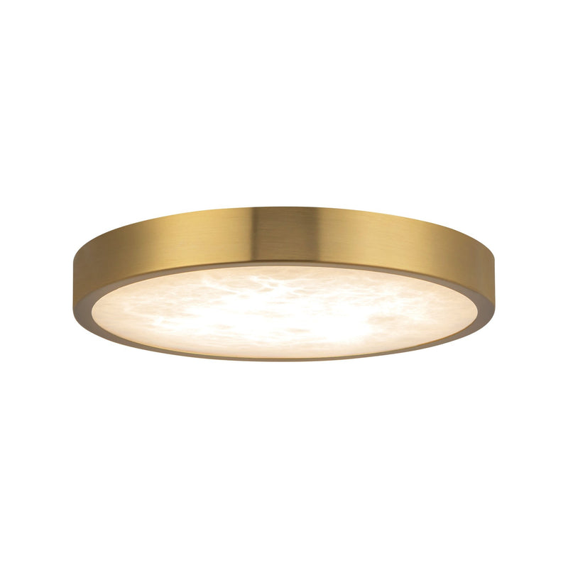 Evelyn 7" Flush Mount in Brushed Gold/Alabaster