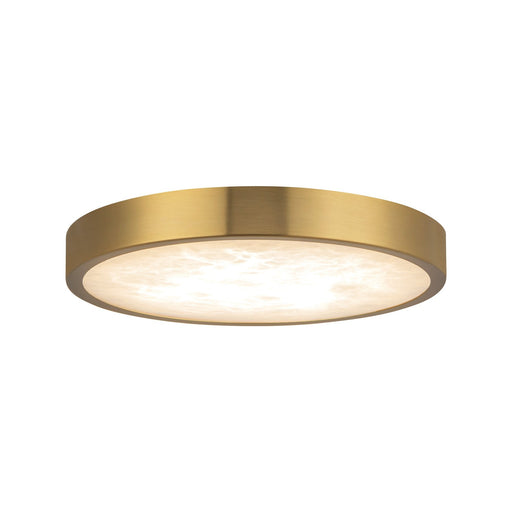 Evelyn 7" Flush Mount in Brushed Gold/Alabaster