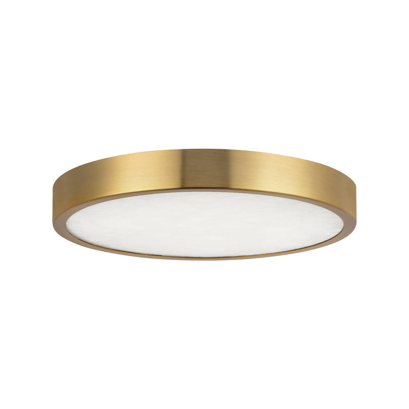 Evelyn 7" Flush Mount in Brushed Gold/Alabaster
