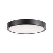 Evelyn 7" Flush Mount in Matte Black/Alabaster