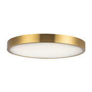 Evelyn 9" Flush Mount in Brushed Gold/Alabaster