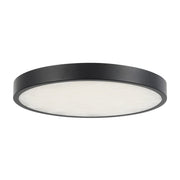 Evelyn 9" Flush Mount in Matte Black/Alabaster