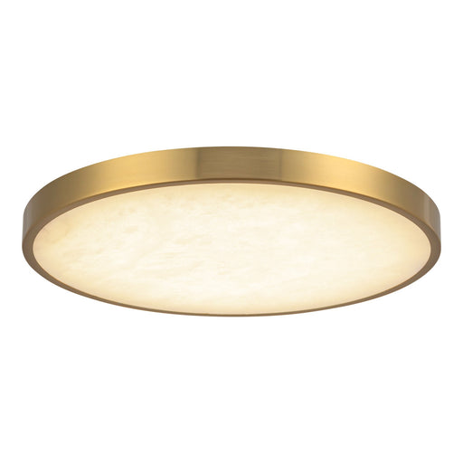 Evelyn 12" Flush Mount in Brushed Gold/Alabaster