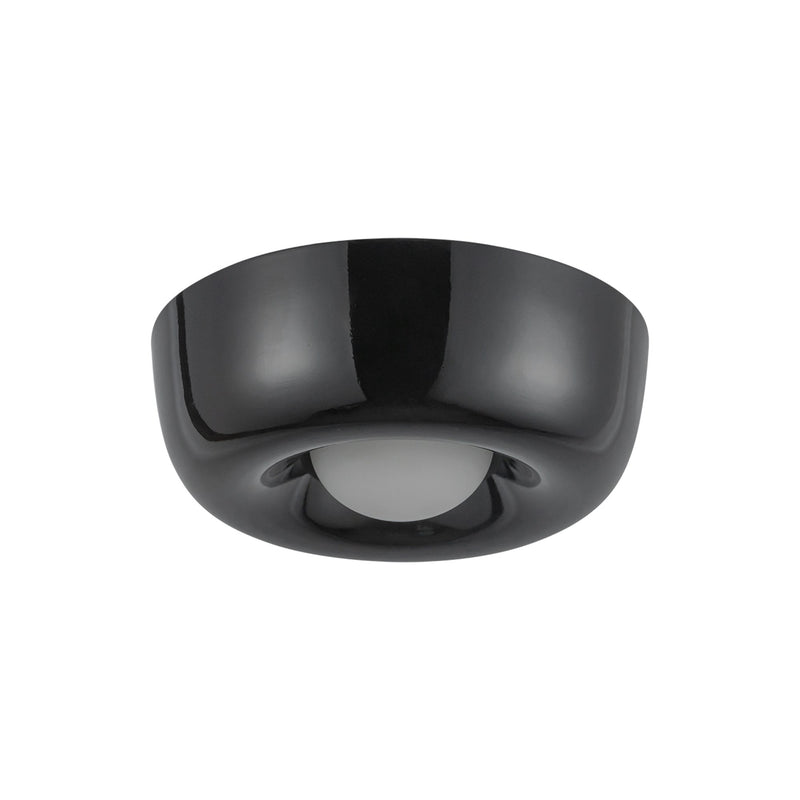 Hayden 6" Flush Mount in Glossy Black