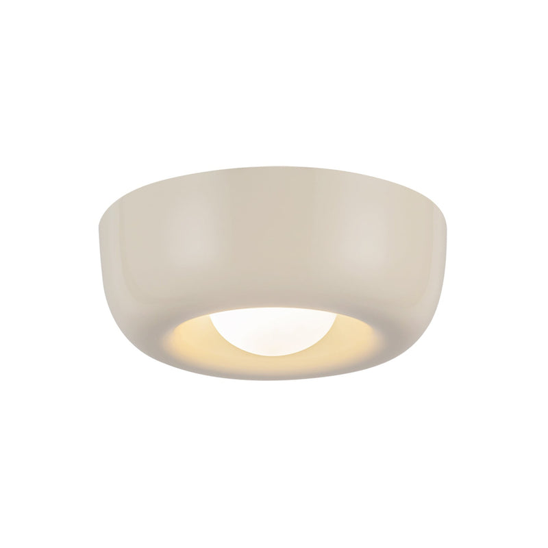 Hayden 6" Flush Mount in Pearl White