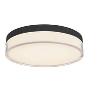 Quara 7" Flush Mount in Black