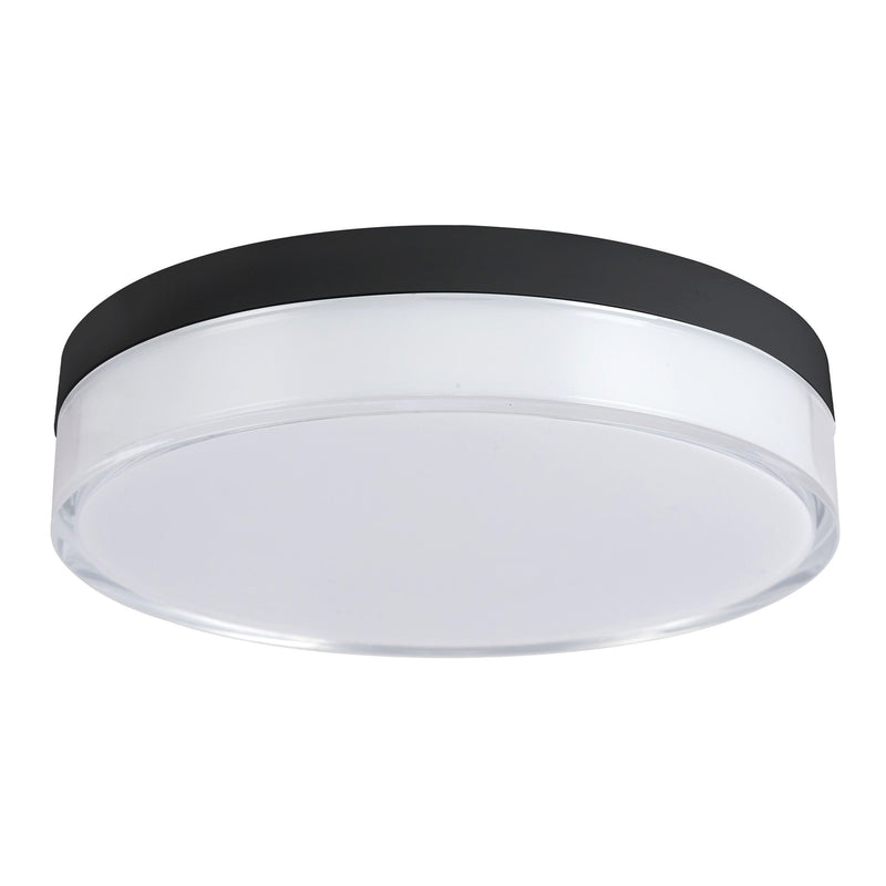 Quara 7" Flush Mount in Black