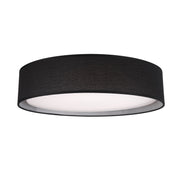 Dalton 16" Flush Mount in Black