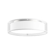 Dalton 16" Flush Mount in White Organza