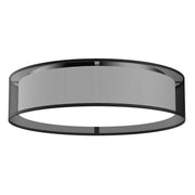 Dalton 20" Flush Mount in Black Organza