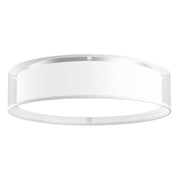 Dalton 20" Flush Mount in White Organza