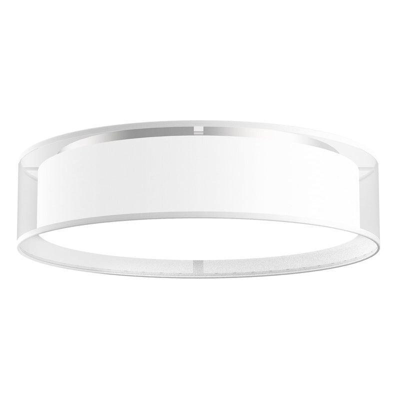 Dalton 20" Flush Mount in White Organza