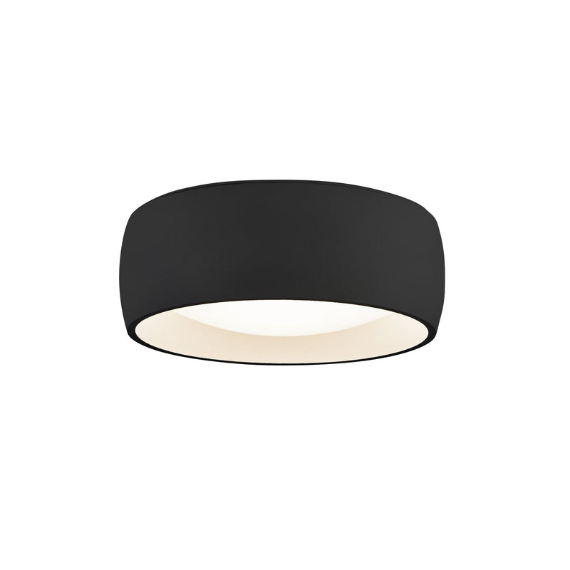 Savile 4" Flush Mount in Black