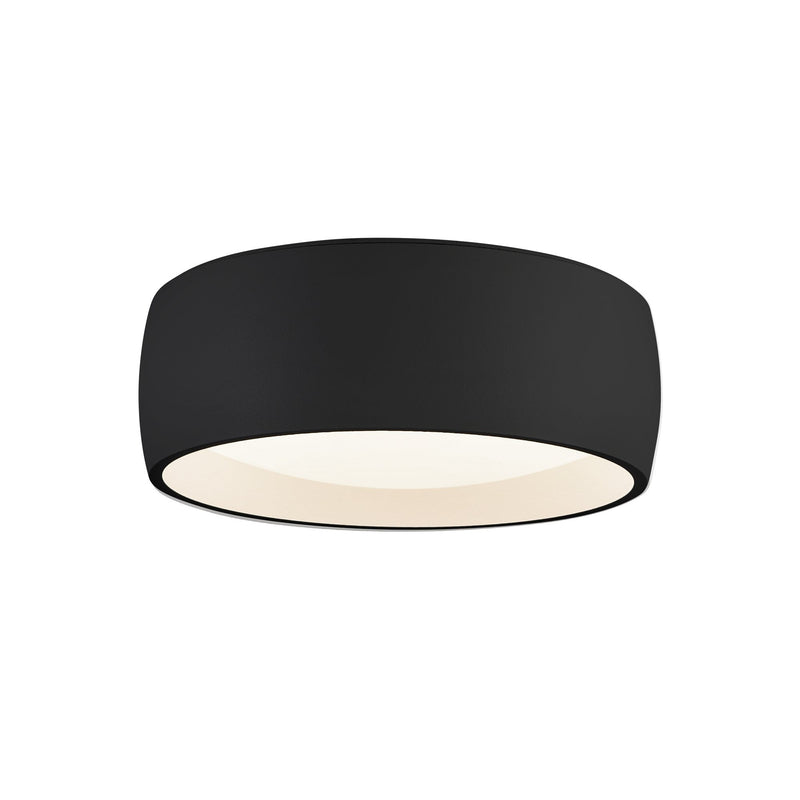 Savile 6" Flush Mount in Black