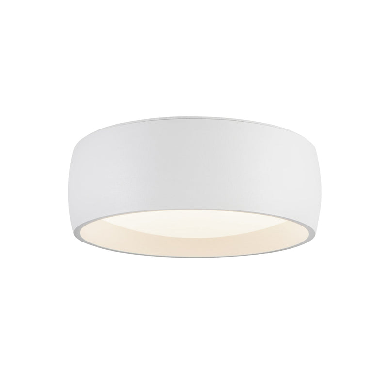 Savile 6" Flush Mount in White