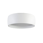 Savile 6" Flush Mount in White
