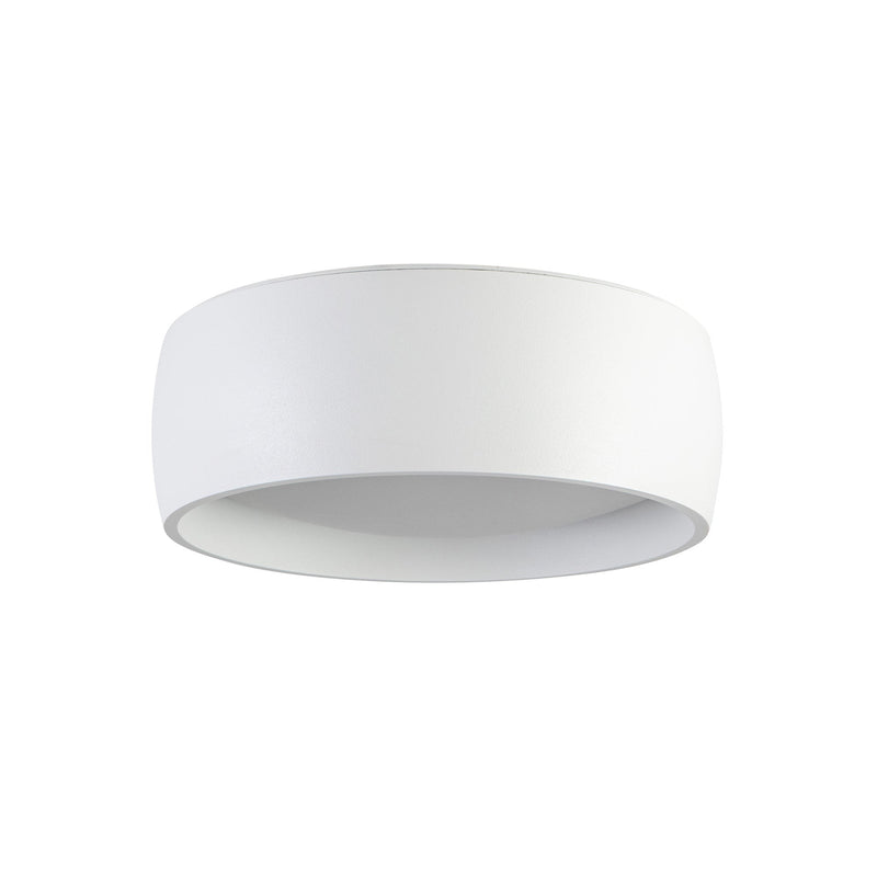 Savile 6" Flush Mount in White
