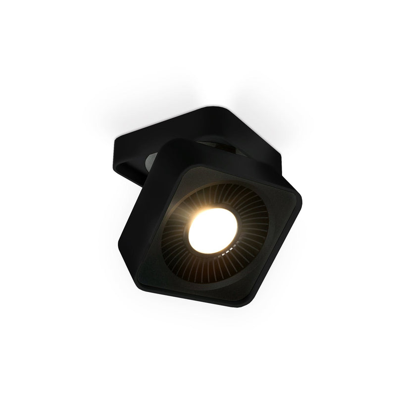 Solo 5" Square Wall / Ceiling Light in Black