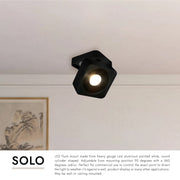 Solo 5" Square Wall / Ceiling Light in White