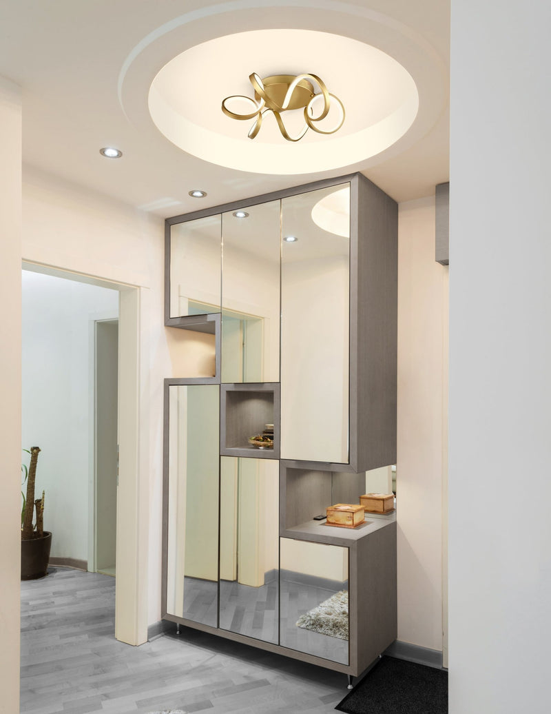 Synergy 20" Wall / Ceiling Light in Antique Brass