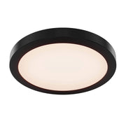 Radiance 12" Round LED Flush Mount in Black