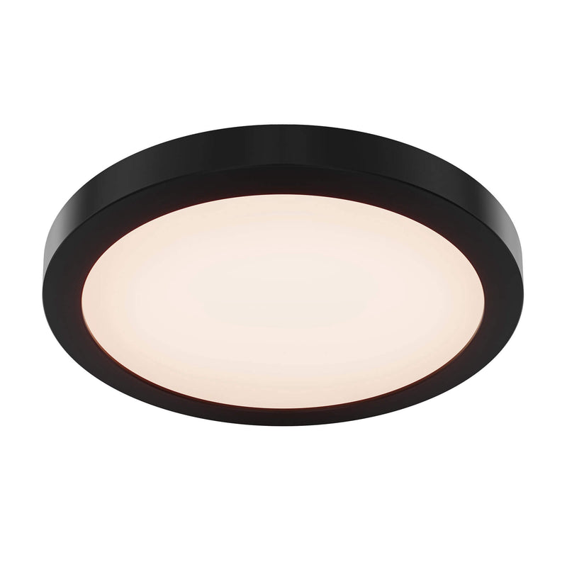 Radiance 12" Round LED Flush Mount in Black