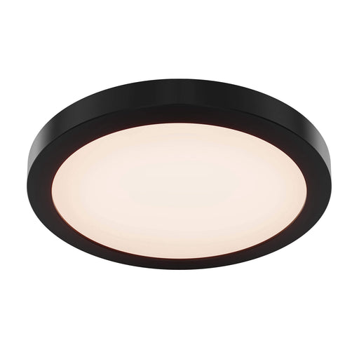 Radiance 12" Round LED Flush Mount in Black