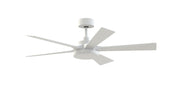 TorchAire 52" Ceiling Fan with LED Light in Matte White