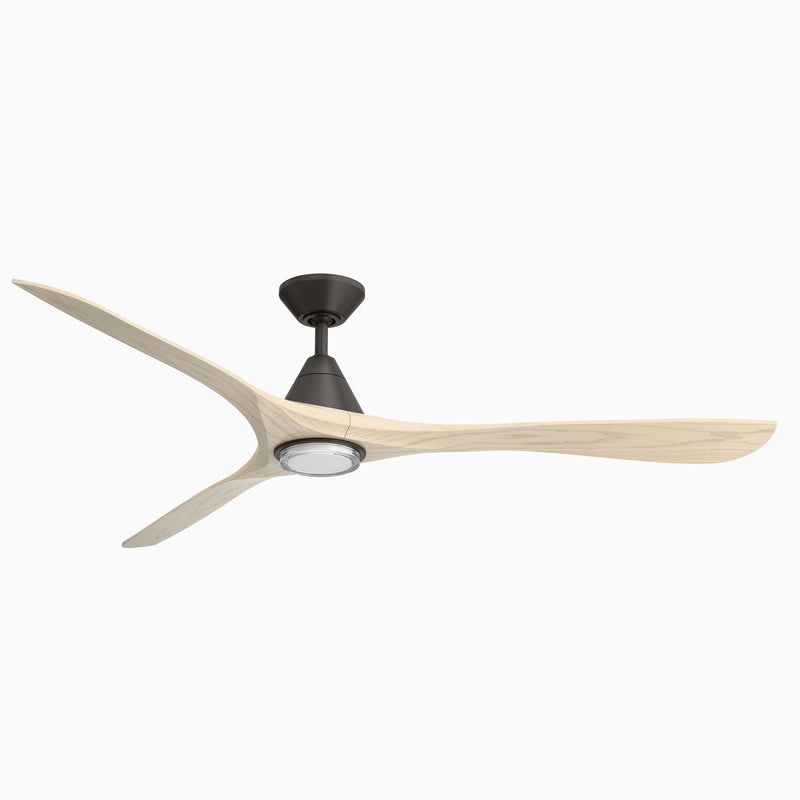 Carve 72" Outdoor Ceiling Fan in Bronze / White Oak