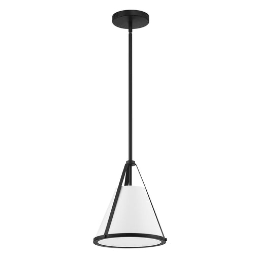 Fulton 1 Light 9.25" Pendant in Black
