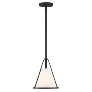Fulton 1 Light 9.25" Pendant in Black