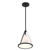 Fulton 1 Light 9.25" Pendant in Black
