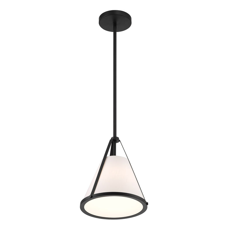 Fulton 1 Light 9.25" Pendant in Black