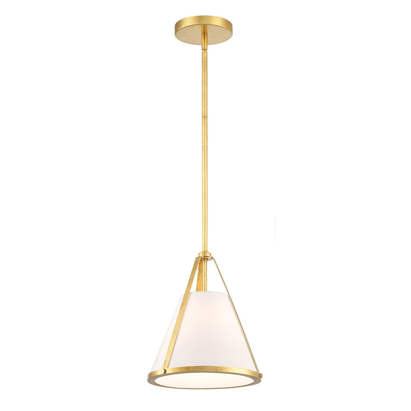 Fulton 1 Light 9.25" Pendant in Antique Gold