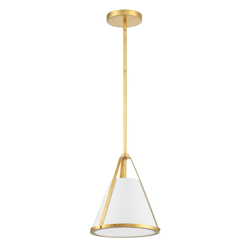 Fulton 1 Light 9.25" Pendant in Antique Gold