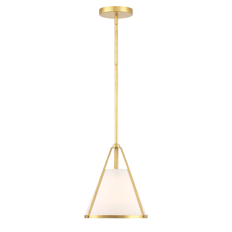 Fulton 1 Light 9.25" Pendant in Antique Gold