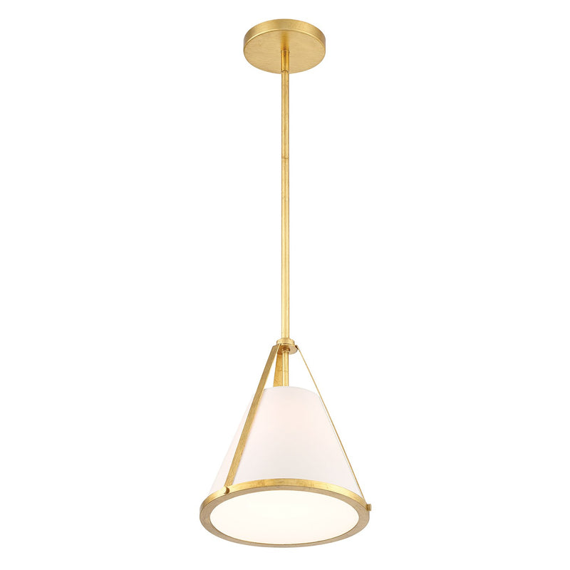 Fulton 1 Light 9.25" Pendant in Antique Gold