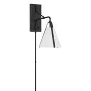 Fulton 1 Light 8" Task Sconce in Black