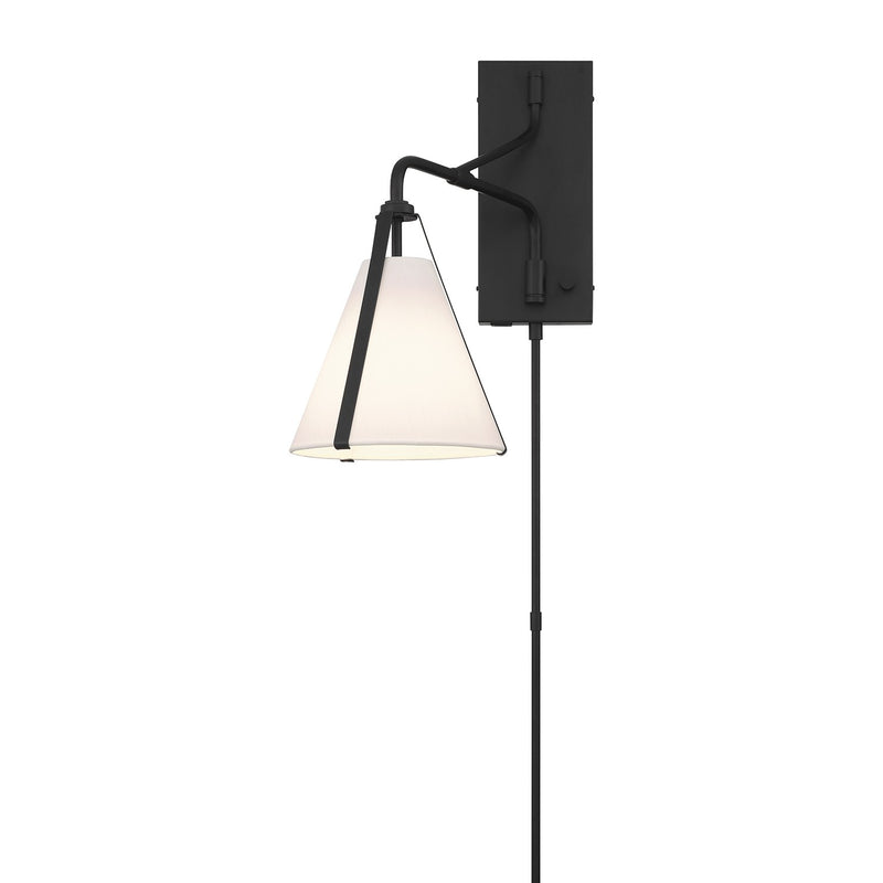 Fulton 1 Light 8" Task Sconce in Black