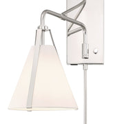 Fulton 1 Light 8" Task Sconce in Polished Nickel