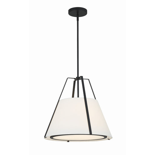 Fulton 3 Light 20" Pendant in Black
