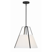 Fulton 3 Light 20" Pendant in Black